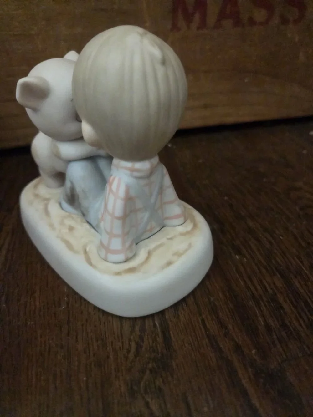 Vtg Precious Moments “We're In It Together” E-9259 Enesco 1982 Boy With Piggy